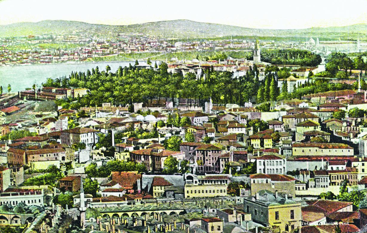 21- XIX. yüzyıl sonlarında suriçi İstanbul’u, karşı tarafta Üsküdar, Harem ve Selimiye